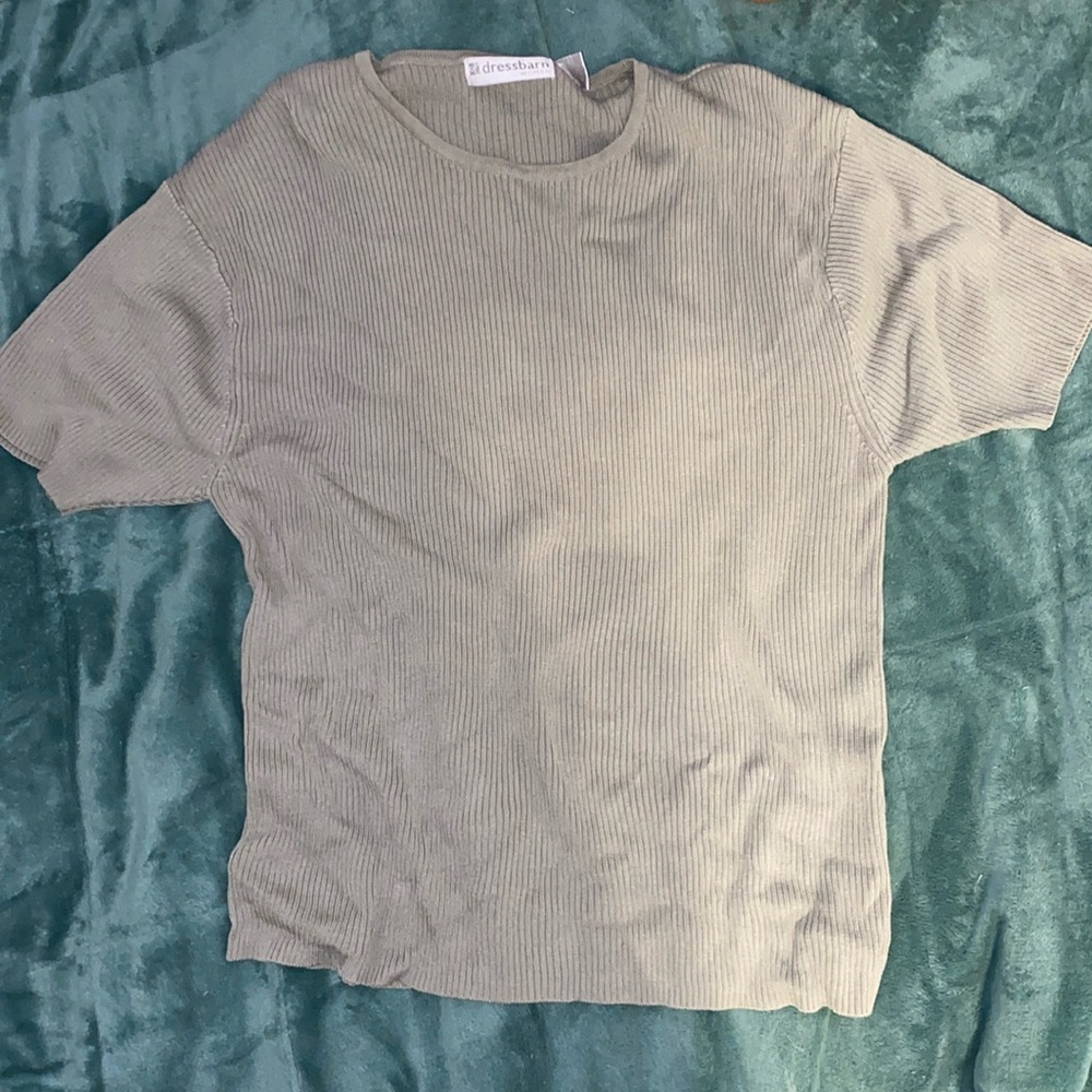 Olive green t-shirt stretchy material